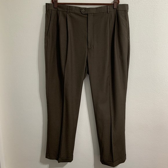 RBM Platinum Other - (T128) RBM Platinum Men’s 44x32 Olive Green Dress Pant, Rise 14, Leg 10, Nice!